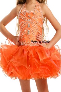 Robe cortège orange