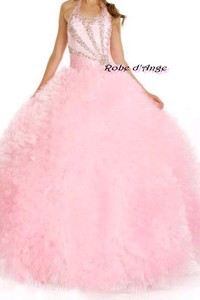 Robe cortège rose.