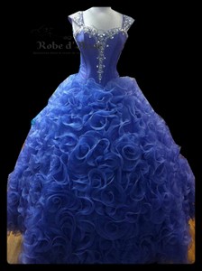 Robe de princesse bleu