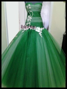 Robe de princesse verte