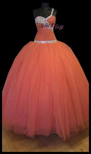 Robe de princesse orange