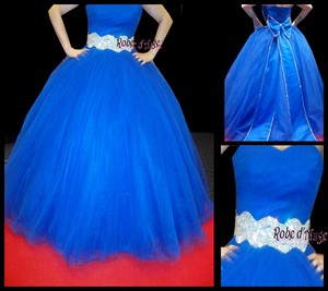 Robe de princesse bleu